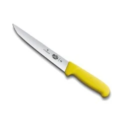 Couteau à Saigner Victorinox Lame Dos Droit Fibrox Jaune
