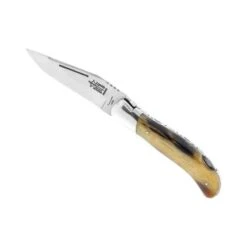 Couteau Laguiole G.David Façon Corne Blonde Mitre Inox 12cm