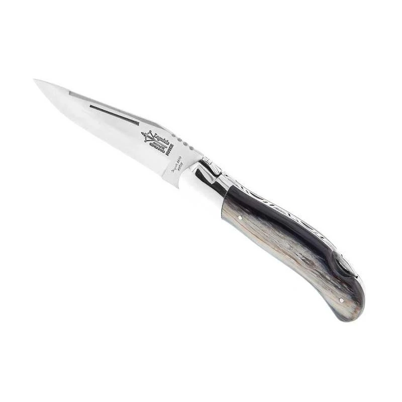 Couteau Laguiole G.David Façon Corne Noire Mitre Inox 12cm 3 Couteau Laguiole G.David Façon Corne Noire Mitre Inox 12cm