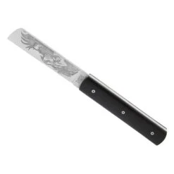 Couteau Le Fidèle 20/20 ébène 11cm Inox Décor Lion