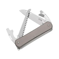 Couteau Multifonctions Fox Vulpis VP130 4 Pièces Titanium - Scie