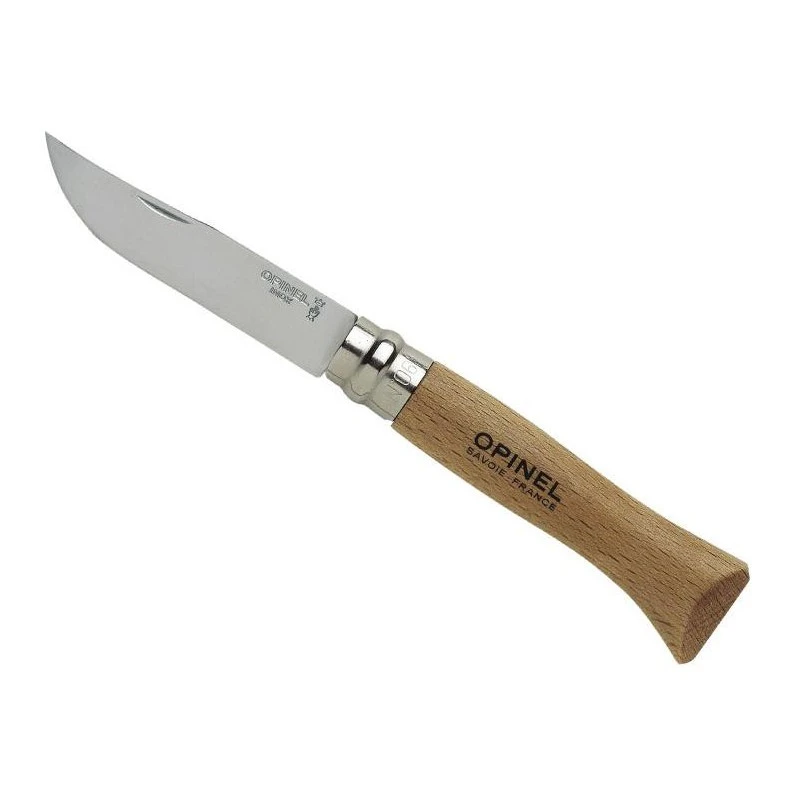Couteau Opinel N° 6 VRI Lame Acier Inoxydable - Manche Hêtre 3 Couteau Opinel N° 6 VRI Lame Acier Inoxydable - Manche Hêtre