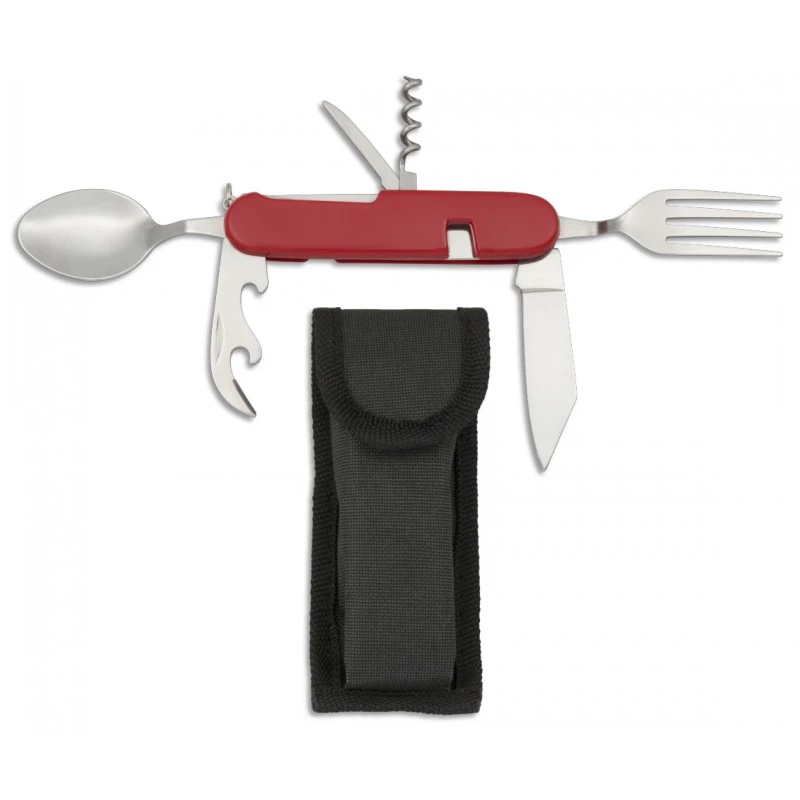 Outil Multifonctions Rouge Démontable Avec étui - Albainox 3 Outil Multifonctions Rouge Démontable Avec étui - Albainox